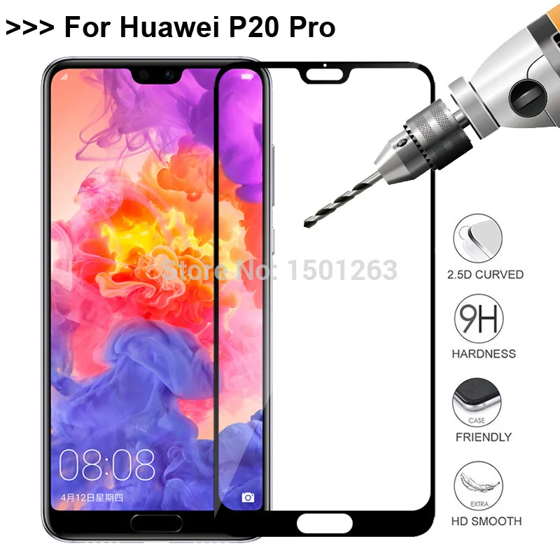 Полное покрытие закаленное Стекло для huawei Y5 Y6 Y7 Y9 Prime 2018 P20 Pro Lite Nova 3 3i Экран