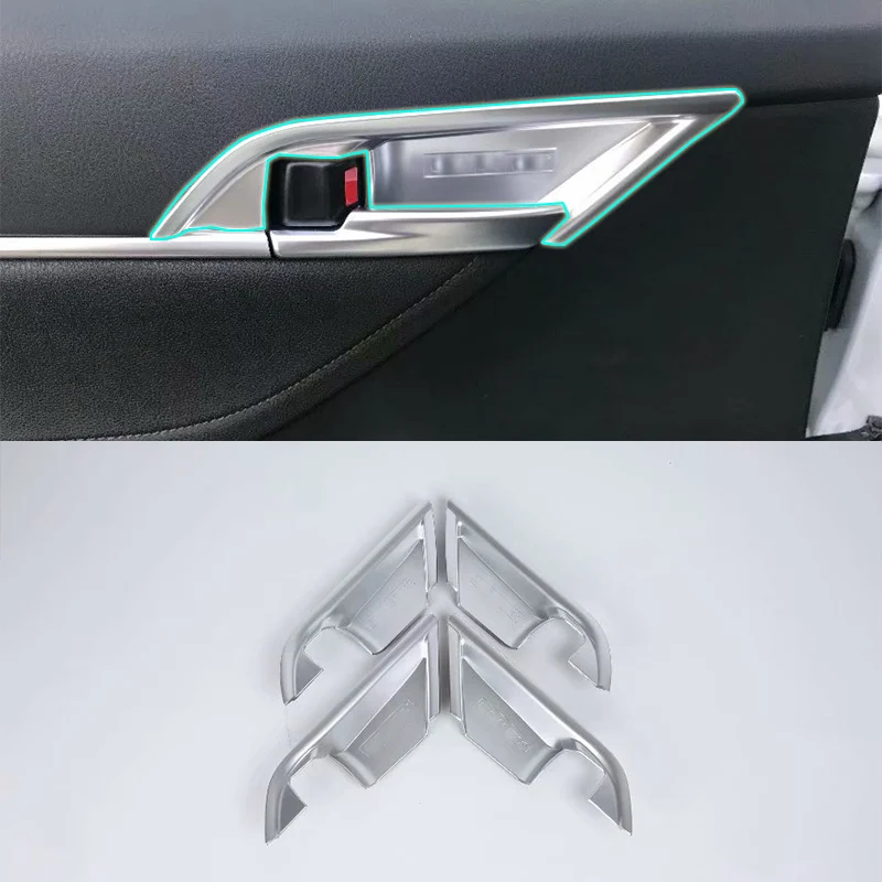 Car Accessories Exterior Decoration ABS Chrome LHD Inner Side Door Handle Cover For Toyota Camry 2018 Styling | Автомобили и