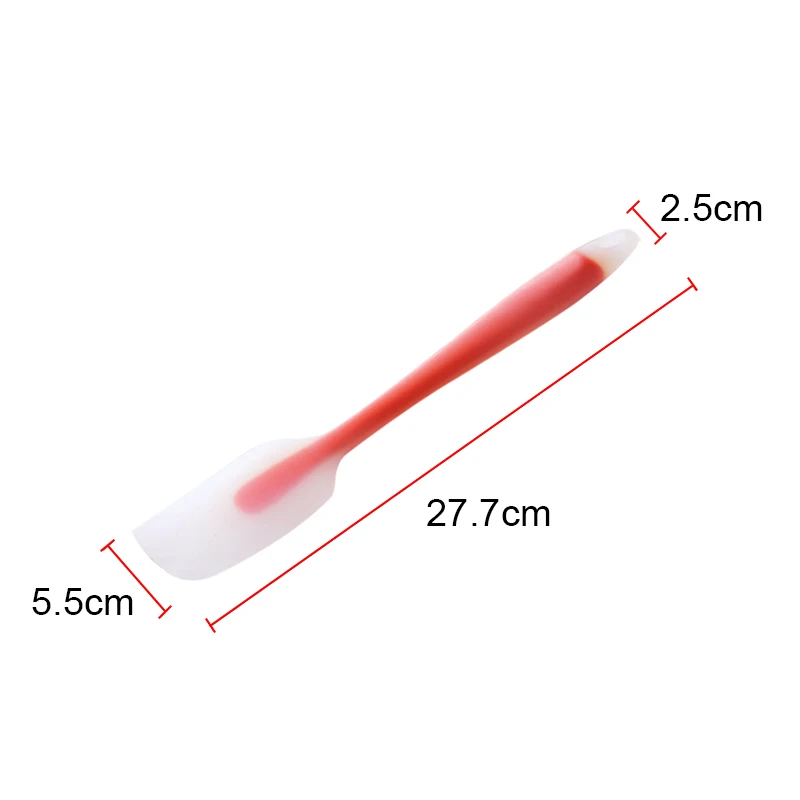 Цветной силиконовый шпатель для крема гибкий скребок масла антипригарные