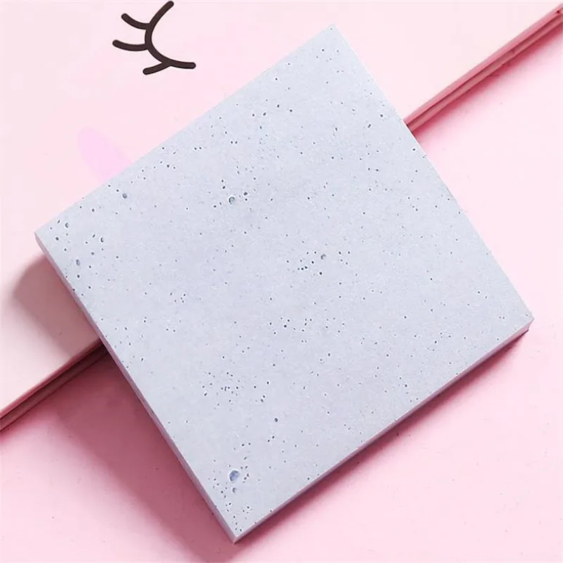 cement-ash2 1 шт. мраморная текстура цветные канцелярские закладки для блокнота креативные милые Липкие заметки школьные принадлежности планировщик бумажные наклейки - Цвет: cement-ash2
