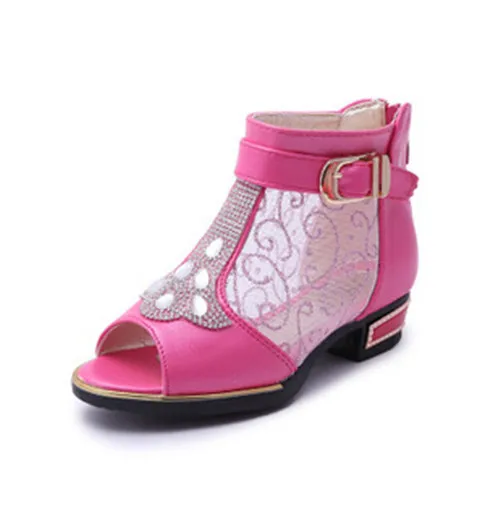 Лето стиль сандалии воздухопроницаемый пряжка кристалл сетчатая ткань