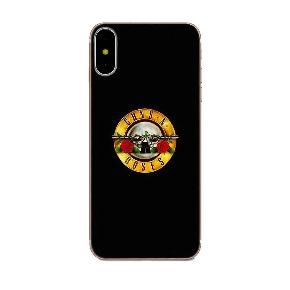 Мягкий оригинал для Apple iPhone 4 4S 5 5C 5S SE 6 6S 7 8 Plus X XS Max XR Guns N Roses|Чехлы-накладки| |