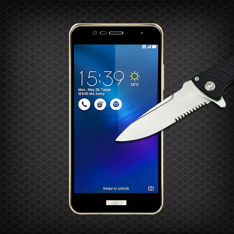 Закаленное стекло пленка для ZenFone3 ZE520 KL Взрывозащищенный экран с защитой против