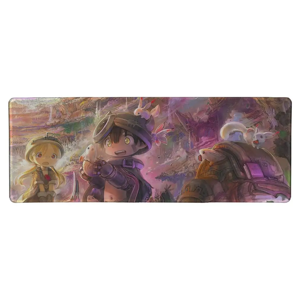 Not Lock Edge 30x80 MaiYaCa So Cute Lovely Nanachi Kids Anime Comic Made In Abyss cartoon Pattern Mousepad Pc Computer Game Gaming Mouse Pad Mat - Цвет: Not Lock Edge 30x80