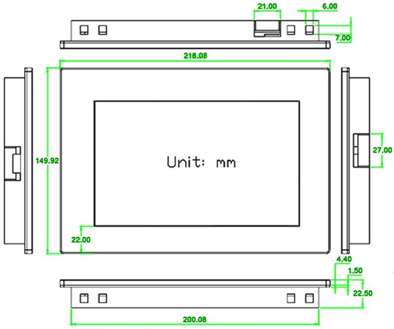 Aihasd 7," Nextion Enhanced HMI умный USART UART серийный TFT ЖК-дисплей модуль резистивная сенсорная панель с корпусом