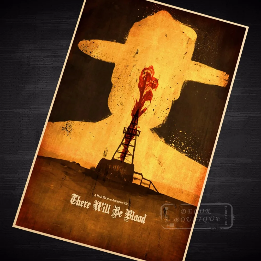 There Will Be Blood Futurism Minimalism Art Vintage Retro Canvas Painting Poster DIY Wall Home Bar Posters Decor Gift | Дом и сад