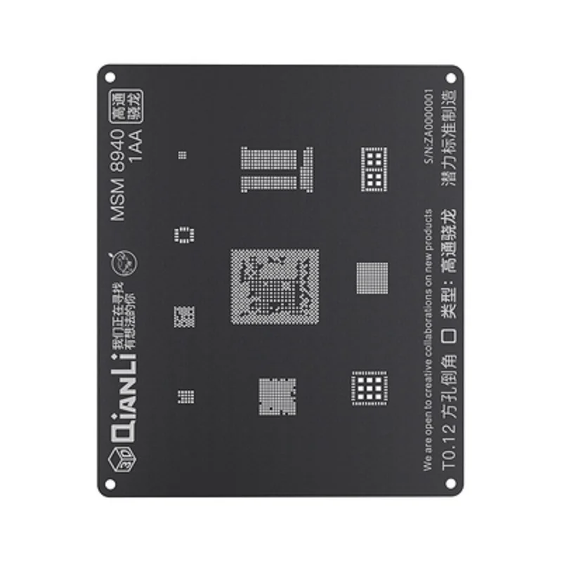 Qianli iBlack 3D набор трафаретов для пайки BGA для Android устройство, док-станция Qualcomm Встраиваемая мультимедийная карта памяти DDR MTK 6582 MSM8916 8917 8909 8939 8953 8940 Kirin 665 659