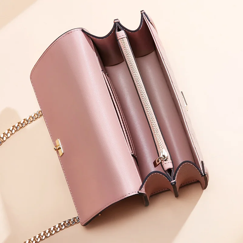 Оптовая продажа женская сумка из натуральной кожи с бриллиантом мессенджер для