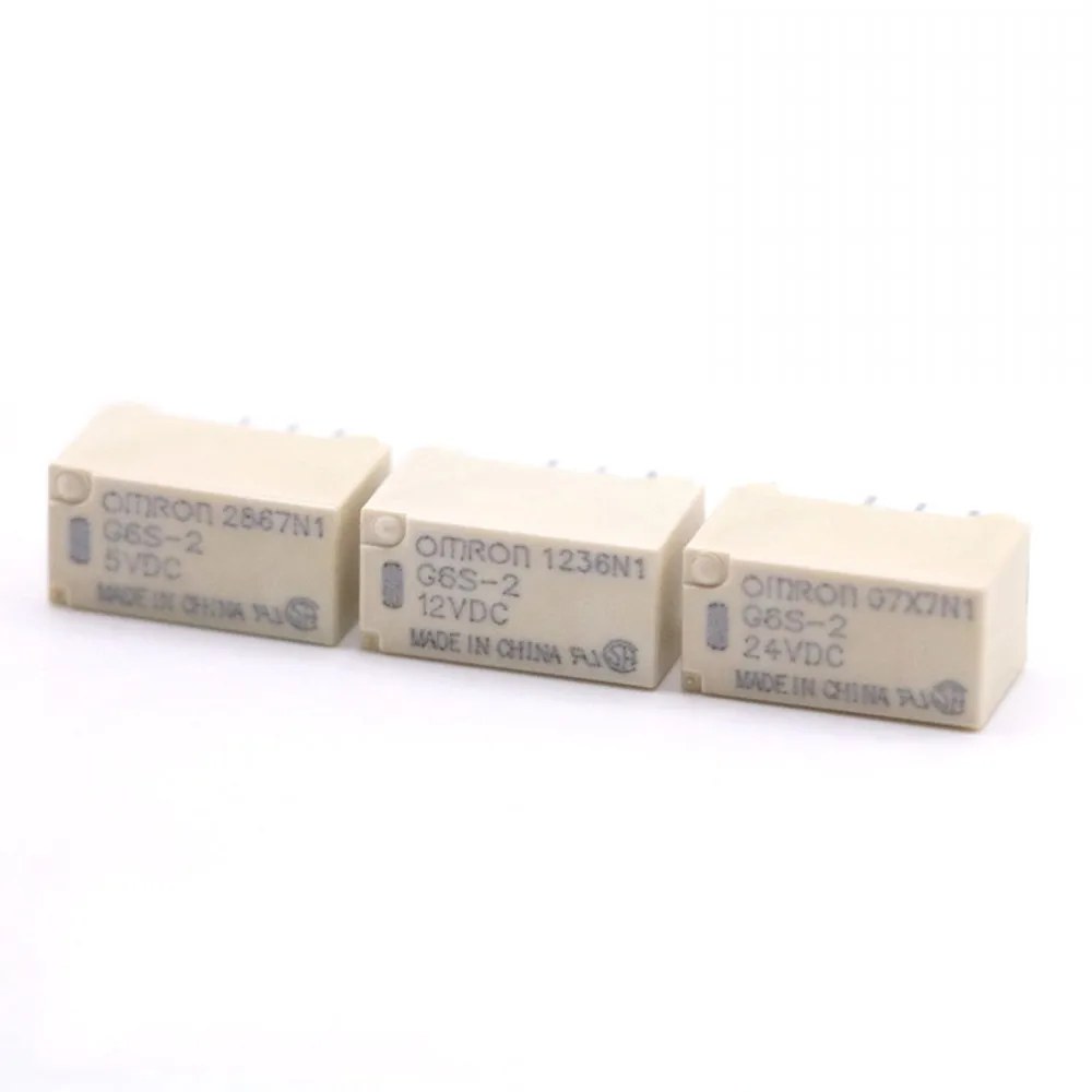 10 шт. OMRON G6S-2-DC5V G6S-2-12VDC G6S-2-24VDC DC5V/12 V/24 V печатного монтажа 2-полюсный 8Pin мини-реле