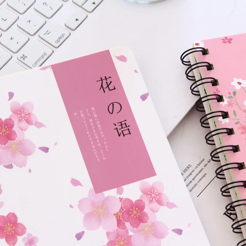 EZONE Sakura тетрадь Kawaii цветочный узор Coli Note Book для путешественника путешествие дневник Spial блокнот для записей студентов канцелярские принадлежности