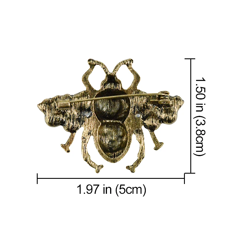 Лидер продаж Винтаж Перл Эмаль контактный Би ошибка брошь античный украшения для