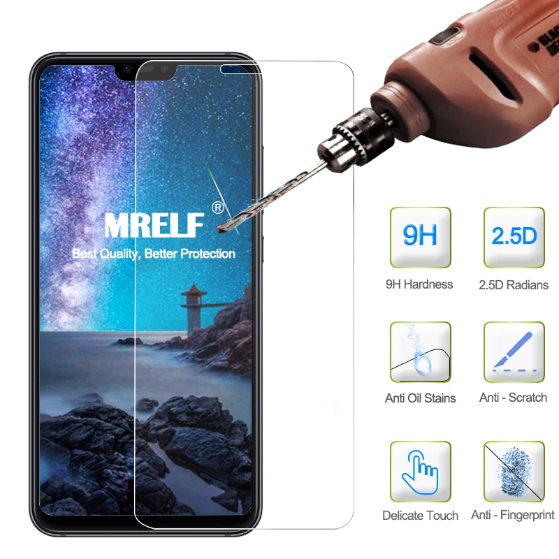 Закаленное стекло для Xiaomi Mi8 Lite Защитная пленка экрана телефона на Защитное
