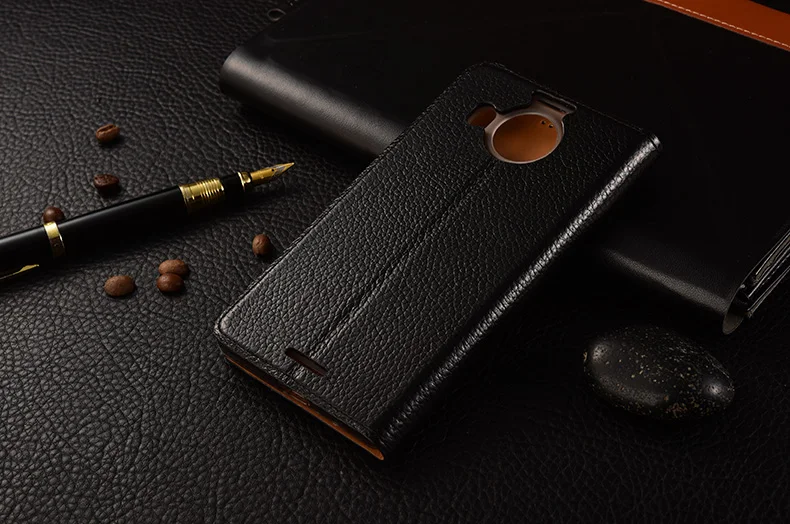 KEZiHOME для Nokia lumia 950 XL Чехол Флип Натуральная кожа Мягкий силиконовый чехол для microsoft lumia 950 XL