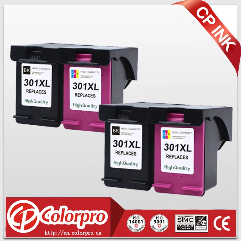 Сменный картридж CP 301 для HP 301XL чернильный Deskjet 1000 1050 1510 2000 2050 2510 2545 3055a 2544 (2BK/2C) |