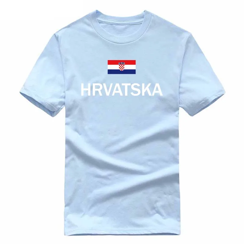 2018 Croatia 100% хлопок футболки Новая мода Печать Досуг Мужская Футболка Флаг Франции