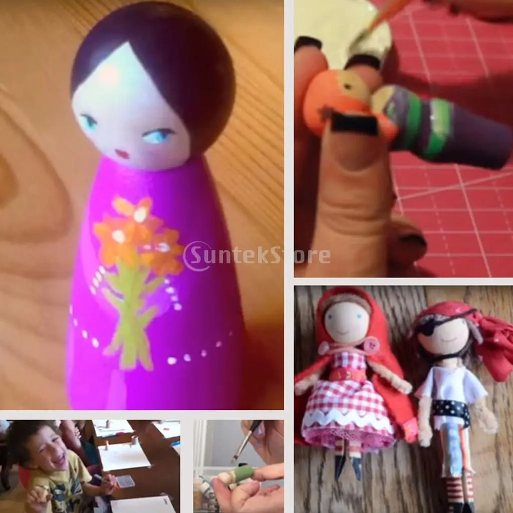 20 штук 43 мм Мужские пустые DIY деревянные люди колышки для кукол свадебный торт