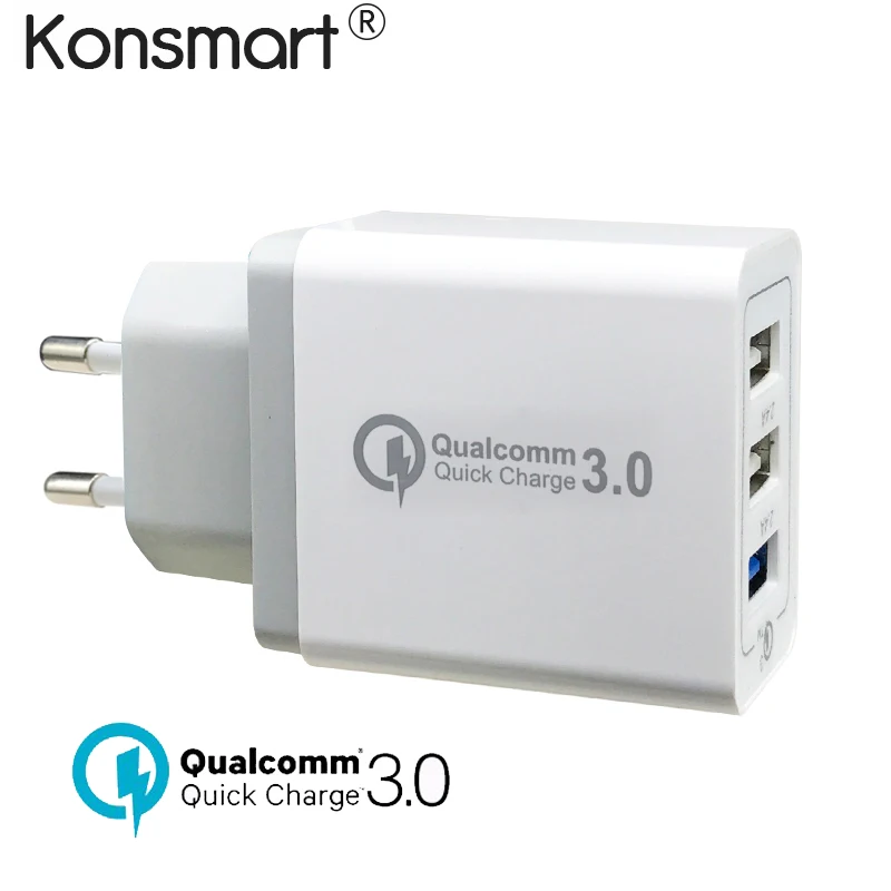 30 Вт Быстрая зарядка QC 3.0 USB быстро Зарядное устройство для Samsung S7 S8 Xiaomi Redmi 4X 5 iPhone 6 7
