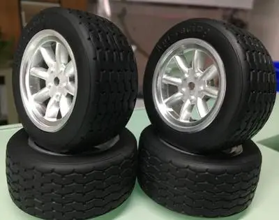 HPI 28MM silver 1/10 на дороге Дрифт автомобильных шин набор для Tamiya TT01D/E TT02 4 шт - Цвет: HPI 28MM silver