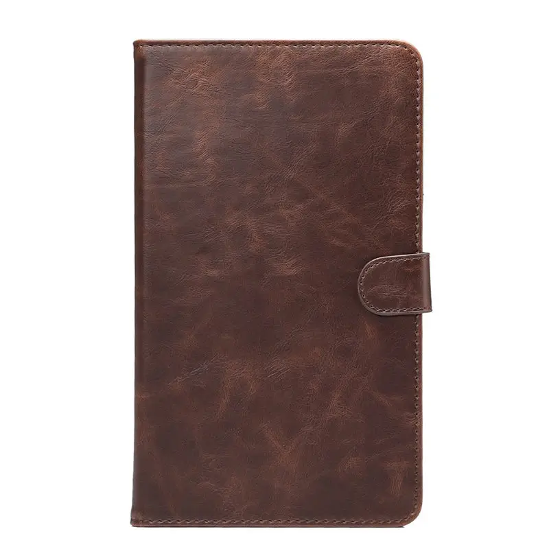 Смарт Защитный кожаный чехол для Huawei MediaPad m2 m2-801w m2-803l Huawei m2 8.0 Tablet Case Роскошные Crazy Horse узор - Цвет: Dark brown
