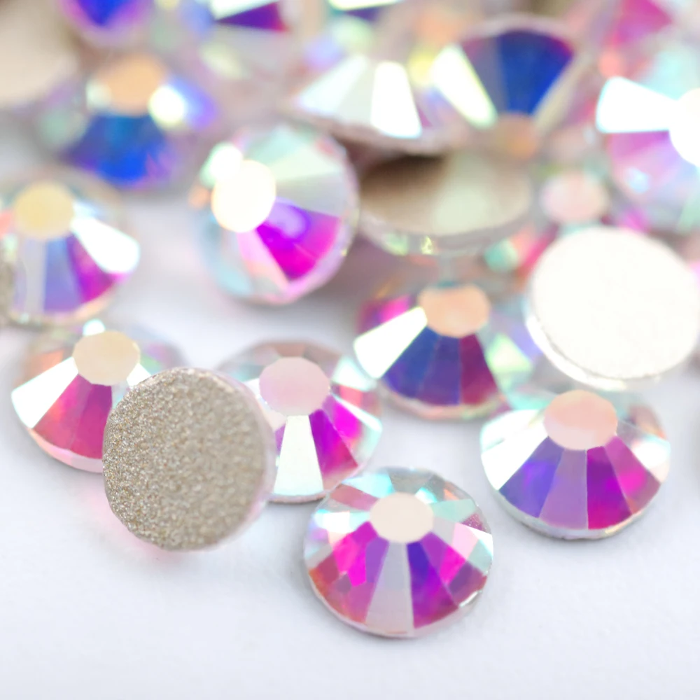 

Лидер продаж, Классические блестящие цветные стразы-Хамелеон «сделай сам», плоские сферические стеклянные 3D популярные украшения для диза...