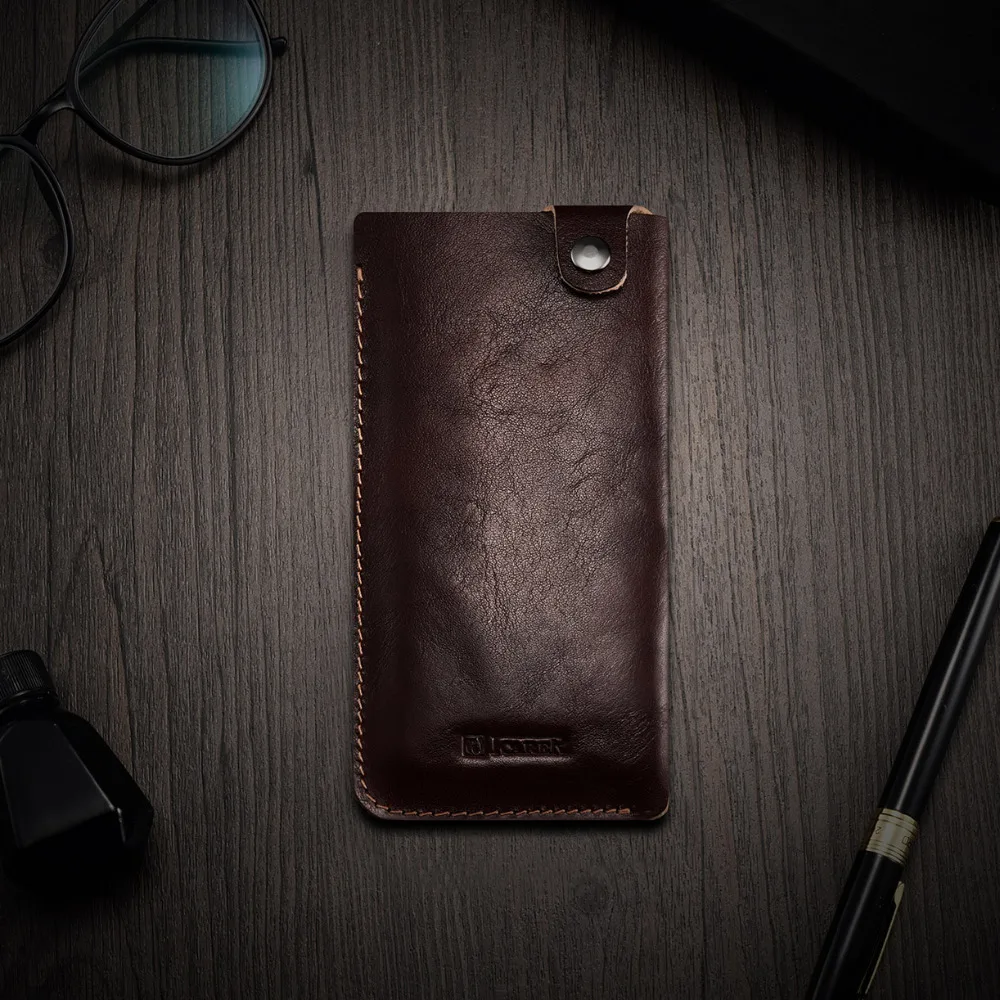 Icarer Высококачественный винтажный чехол из натуральной кожи первого слоя с