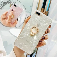 ring stand conch pattern phone case for iphone 13 12 11 pro x xr xs max 7 8 se2020 samsung s22 s21 s20 s10 plus ultra fe cover