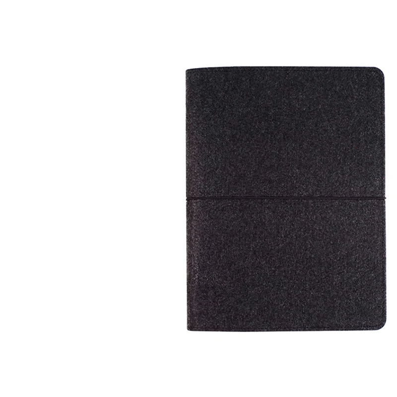 Bandage Black Фетровая Обложка для ноутбука офисная тетрадь B5 большой блокнот планировщик ежедневных заметок многоразовые блокноты бизнес Канцтовары на заказ - Цвет: Bandage Black