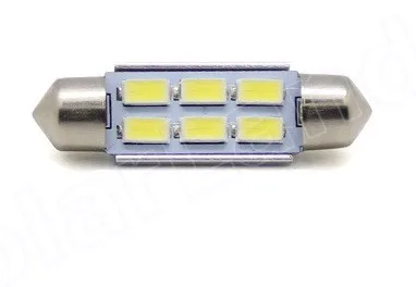 2 шт. 10 Вт 41 мм 6SMD светодиодные лампы Купол белый авто f эстоун наружные для