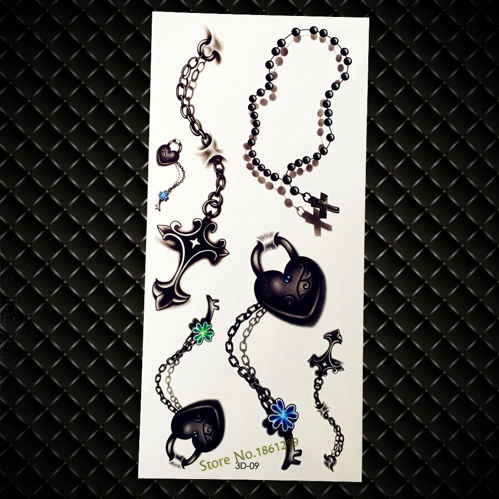 Милая Черная любовь Бог Купидон временная татуировка цветок луна фея