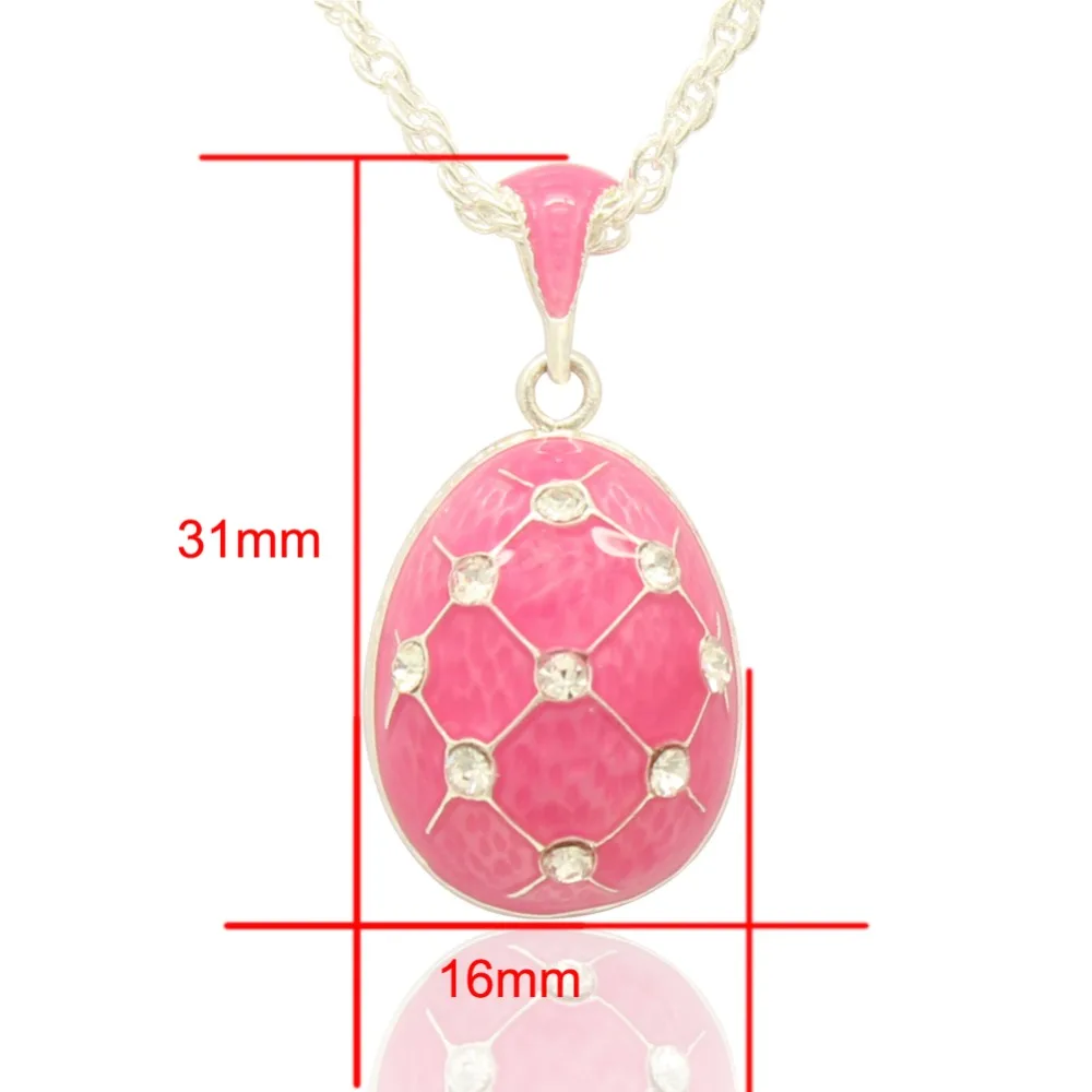 Подходит для всех брендов розового российского яйца кулон ожерелье Ювелирное