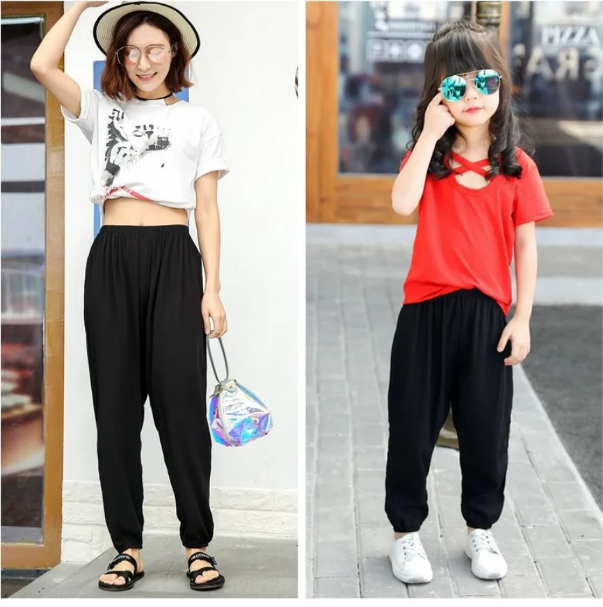 

2019 Hot Women's Taro Flower Wholesale Summer Ladies Casual Pants Beach Pants Home thin Leisure Nine Points Harem Pants S-2XL