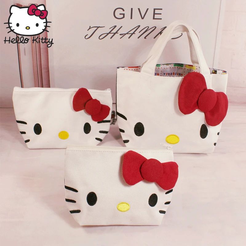 Сумка Hello Kitty ручной работы нейлоновый портативный плюшевый рюкзак для школы и