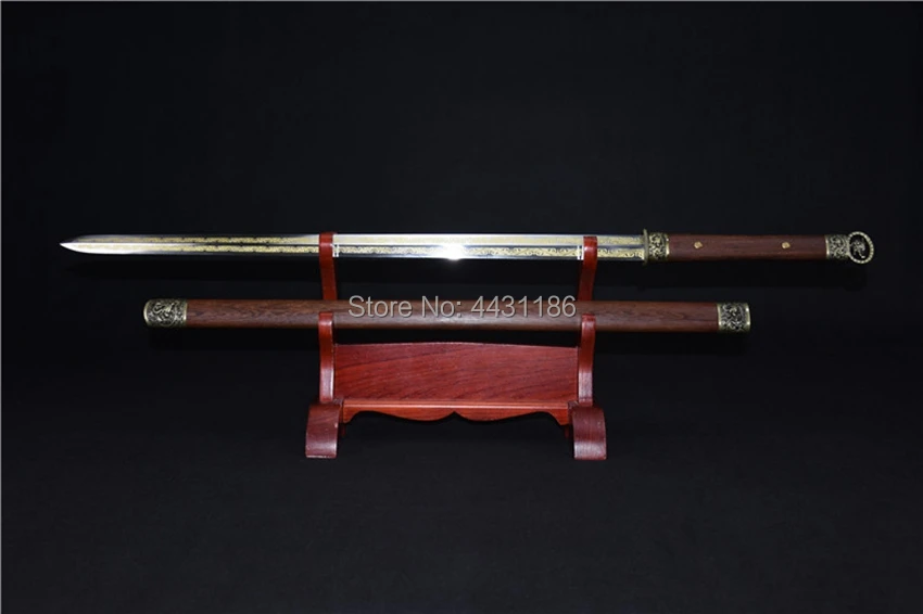 Китайская меч ручной работы WuShu для Кунг Фу Династия Тан HuanShou Swords Jian Sharp лезвие из