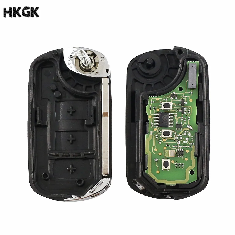 Складной дистанционный ключ 5 шт./лот с 3 кнопками для Land Rover Discovery 4 Key 433 МГц/315 чипом