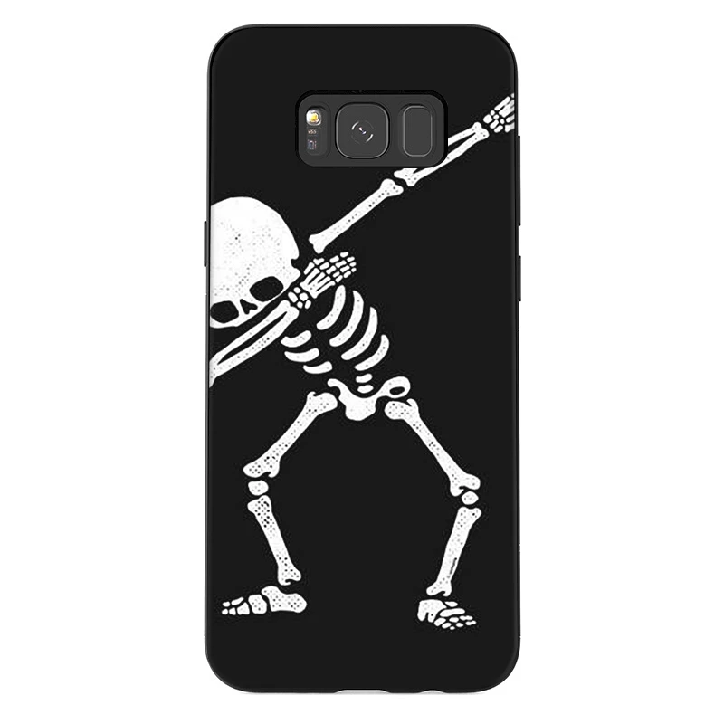 Silicone TPU Skull Case Cover For Samsung Galaxy S7 S6 Edge S8 S9 S10 Plus Note 8 9 S10e | Мобильные телефоны и