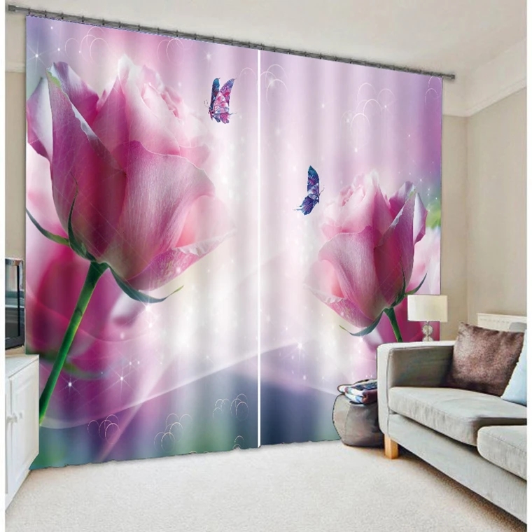 Фантастическая Роза Печать Фото Шторы | Дом и сад