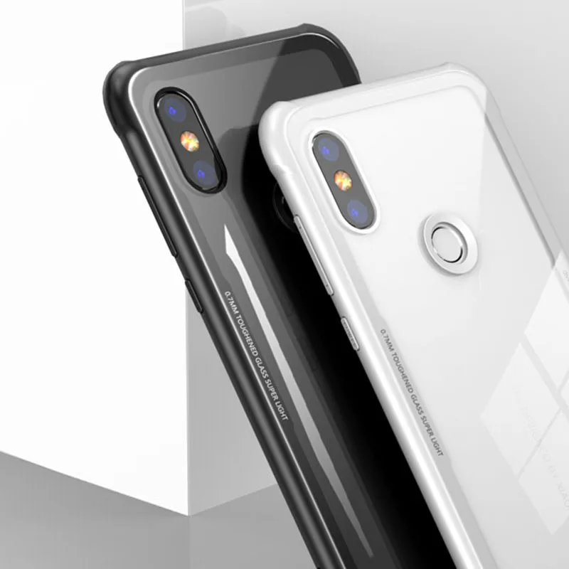 Чехол для Xiaomi Redmi Note 5 Pro, металлический корпус из закаленного стекла, Пластиковая Задняя Крышка Redmi Note5 Pro 5Pro, корпус из алюминия, прозрачные чехлы