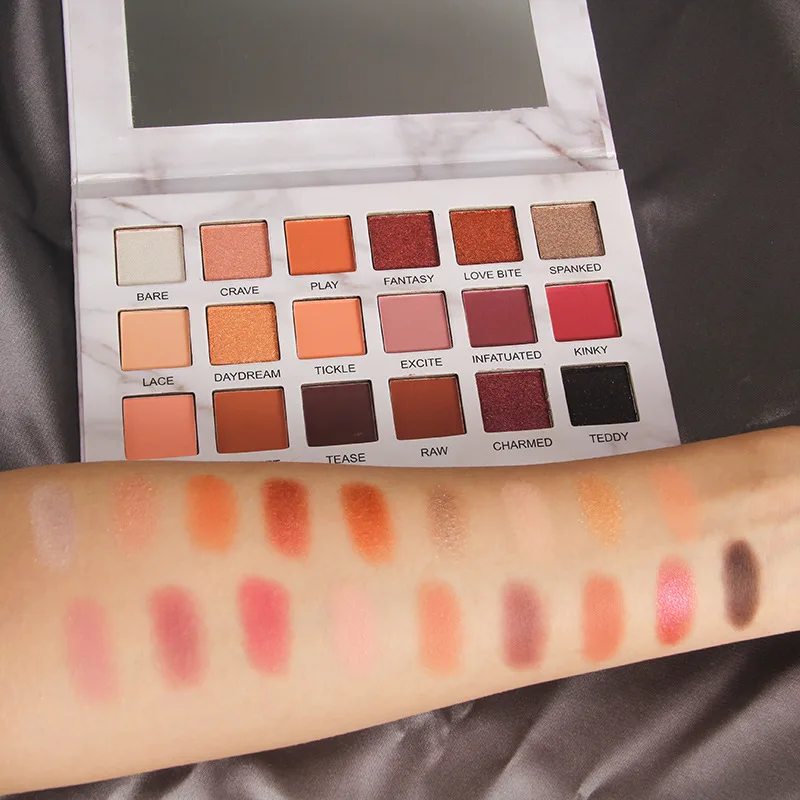 Мраморные тени для век звезда земля цвет 18 цветов матовые жемчужный свет палитра