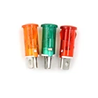 10 шт 10 мм сигнальные лампы индикатора светильник зеленый, красный, оранжевый, 12V 24VDC 220VAC лампа Предупреждение светильник НХК 2 контактный терминал