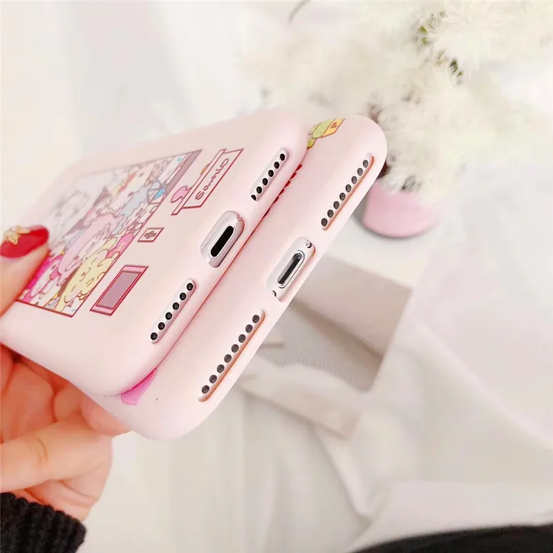 Cute Cartoon Phone Case For Iphone 6 6S Plus Silicone Soft TPU Bags Animals Painted iphone 7 8 plus X XR XS MAX Shell |
