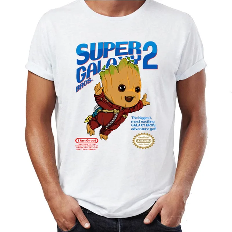 Для мужчин футболка I am Groot Дэдпул кроссовер стражи Галактики Tee|Мужские футболки|