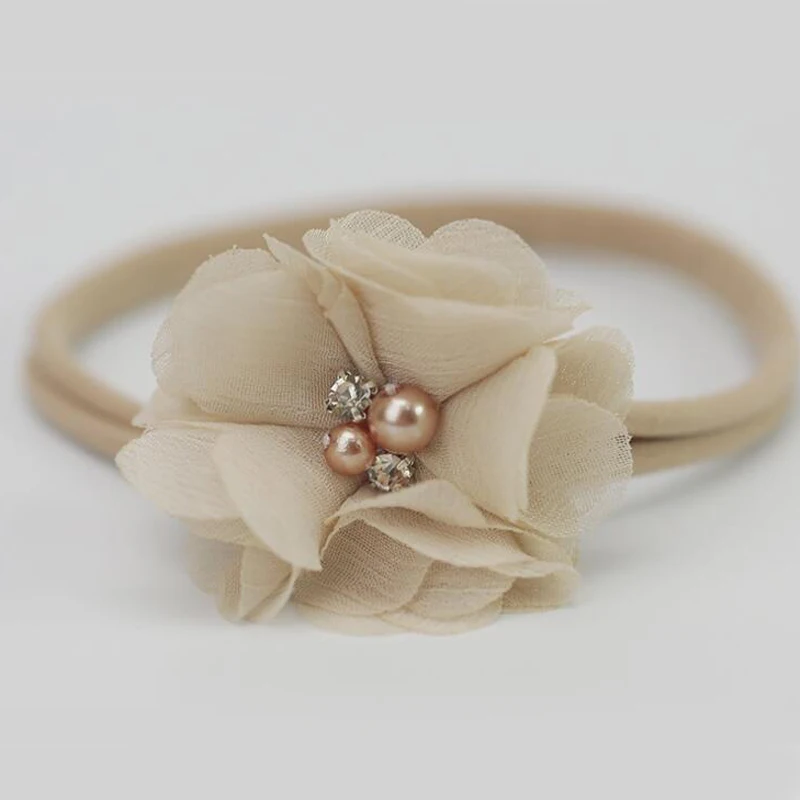 Повязка на голову с цветами для новорожденных лента волос фотосъемки аксессуары