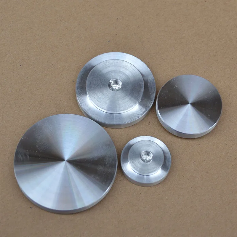

8cm Furniture Leg Coffee Glass Table Bracket Foot Support Rods Round Step Aluminum Pie Decorative Part DIY Hardware