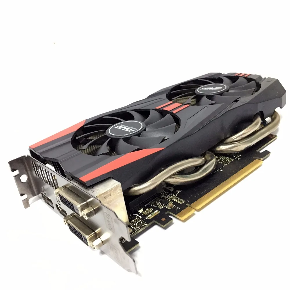 Asus GTX760 2 GB D5 DDR5 256Bit PC Настольный GTX 760 2G видеокарты PCI Express 3 0 компьютерная видеокарта