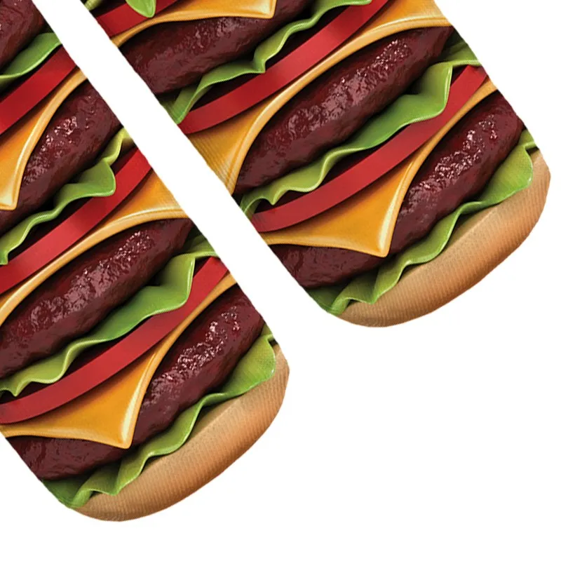 Модные носки 3D из полиэстера чулочно-носочные изделия для женщин