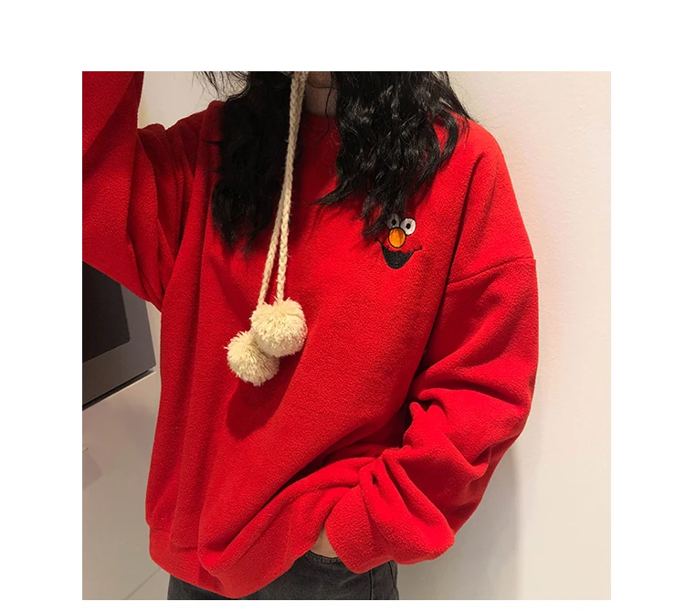 YouGeMan Harajuku женские пуловеры свитшоты осень зима корейский Ulzzang с длинным рукавом мультфильм толстовки женские базовые Топы