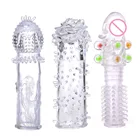 3 шт.лот, многоразовые презервативы с задержкой, с бусинами дракона, с рукавами для пениса, удлинитель, секс-игрушки для мужчин