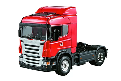 Красный/белый Цвета 1/14 RC Аксессуар для грузовика Неокрашенный автомобиля Midtop оболочки тела модели головы для 2-осевой 3 оси прицеп трактор грузовик игрушки - Цвет: 2-axis truck head
