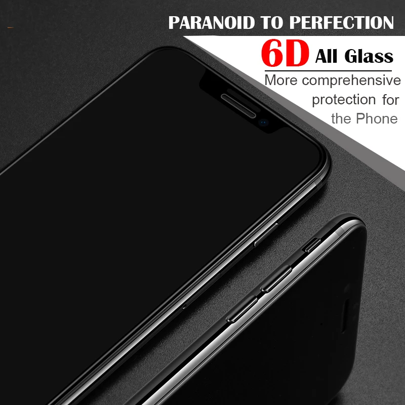 6D полное покрытие Защитное стекло для iPhone 7 iphone 6S X 8 Plus закаленное XR XS Max защита