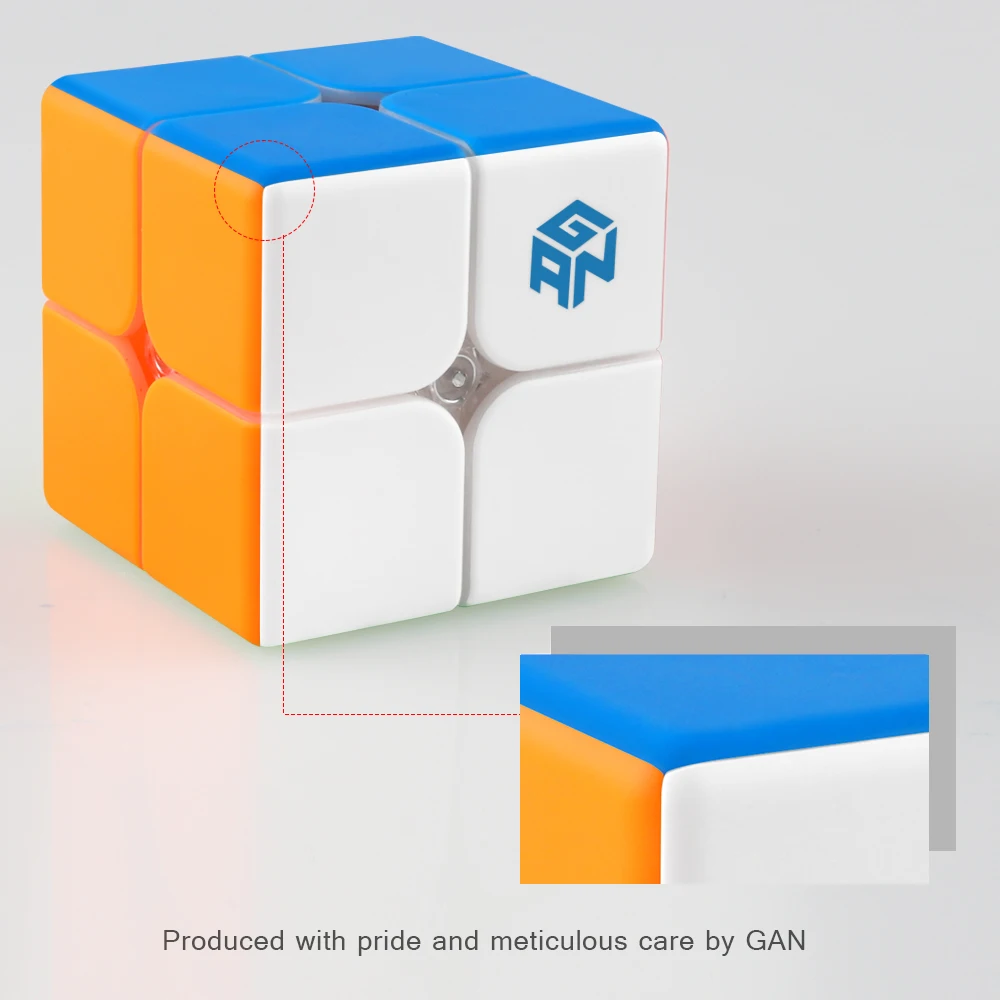 D FantiX Gan 249 V2 2x2 скоростной куб Stickerless волшебный развивающая игрушка головоломка (49
